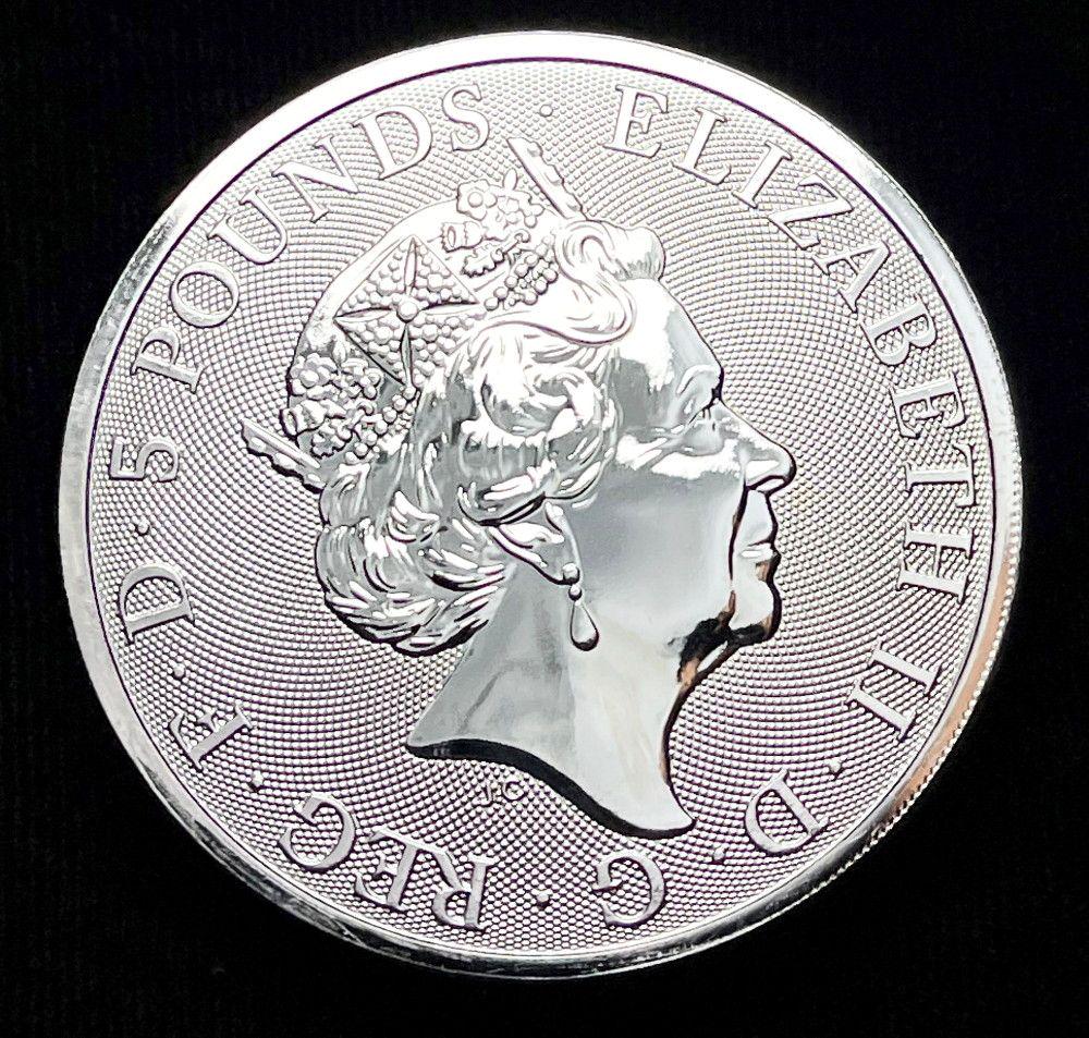 2018 G.B. Queen's Beast Unicorns Of Scotland 2oz Silver (1 of 3)