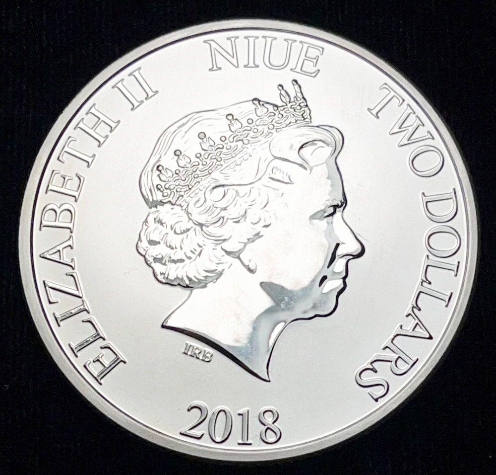 2018 NIUE 1 oz Silver 2 Dollar Disney Mickey Mouse (1 of 2)