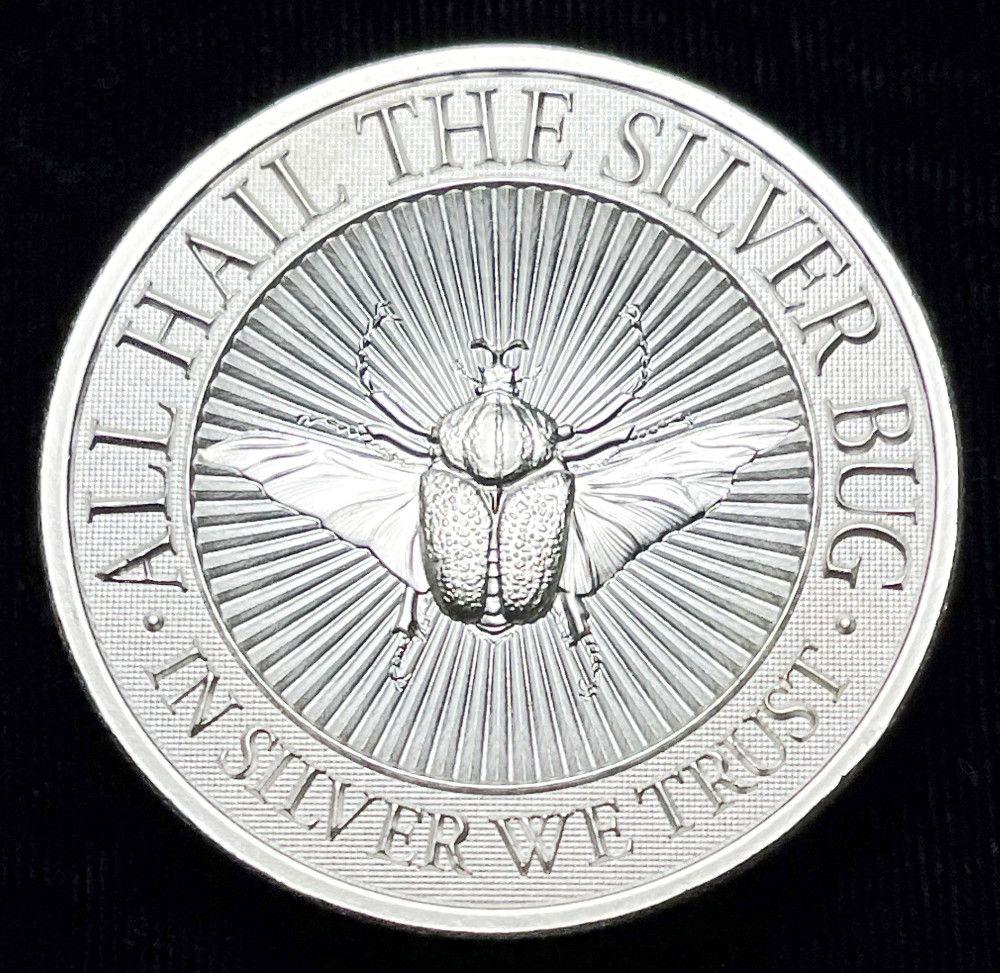 Intaglio Mint Goliathus Beetle 2 oz Silver (1 of 4)
