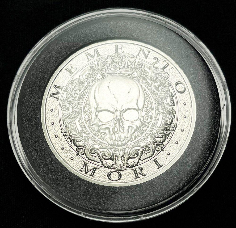 Intaglio Mint Carpe Diem Memento Mori 2 oz Silver (1 of 4)