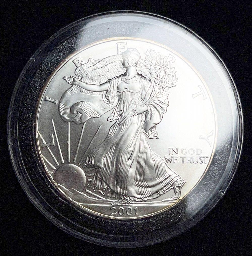 2001 American Silver Eagle MS69 (1 of 2)