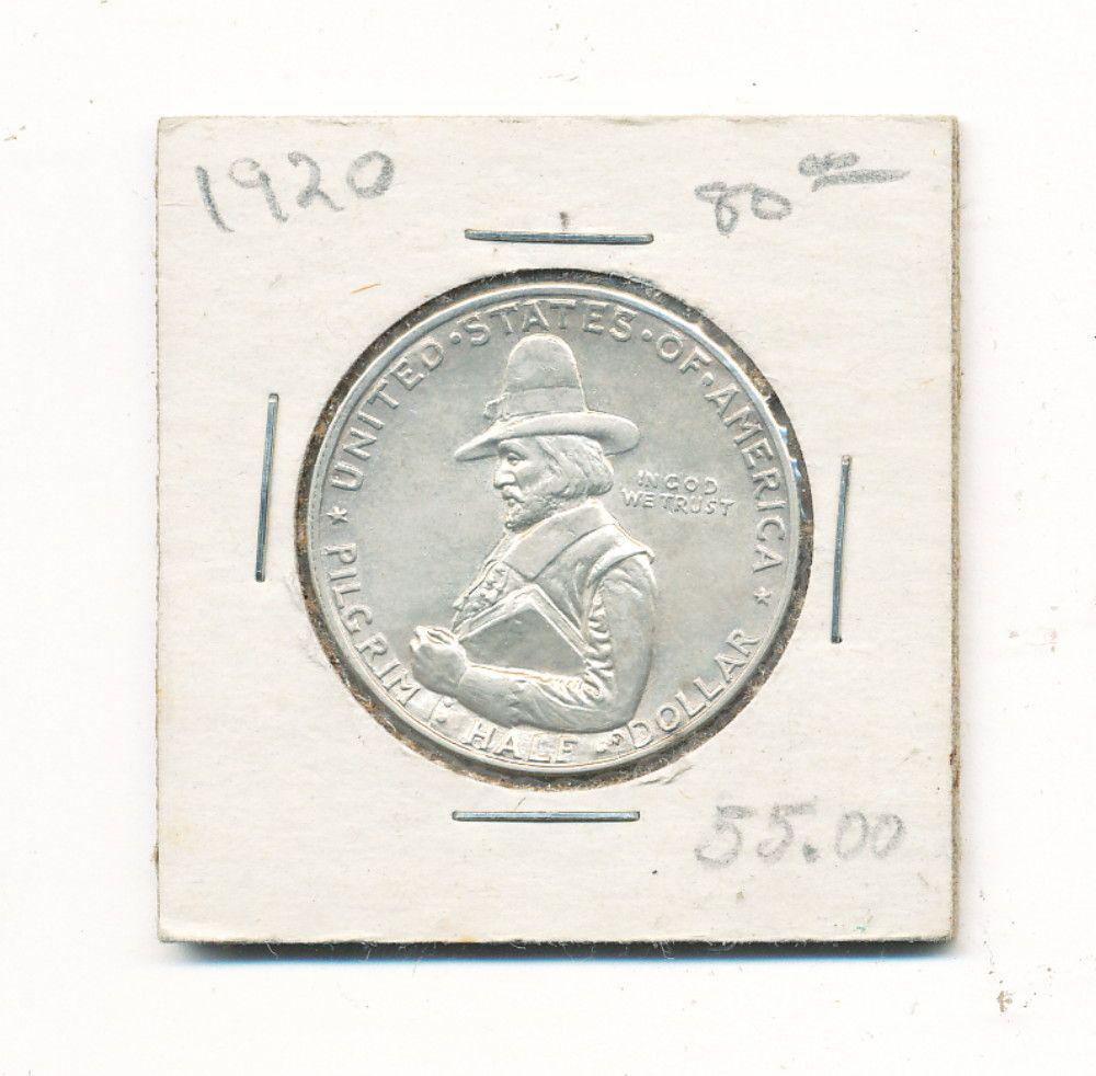 1920 Pilgrim Tercentenary Silver Half Dollar (1 of 2)