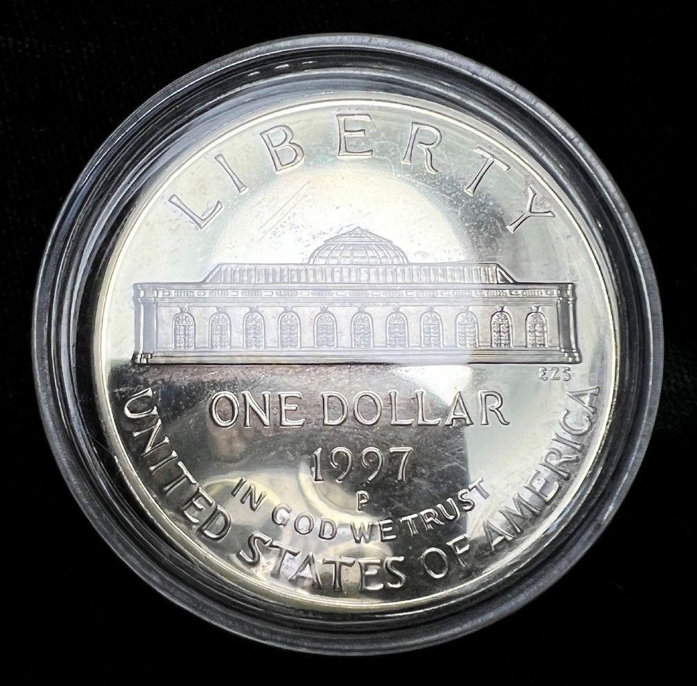 1997-P Proof Botanic Garden Modern Silver Dollar (1 of 2)