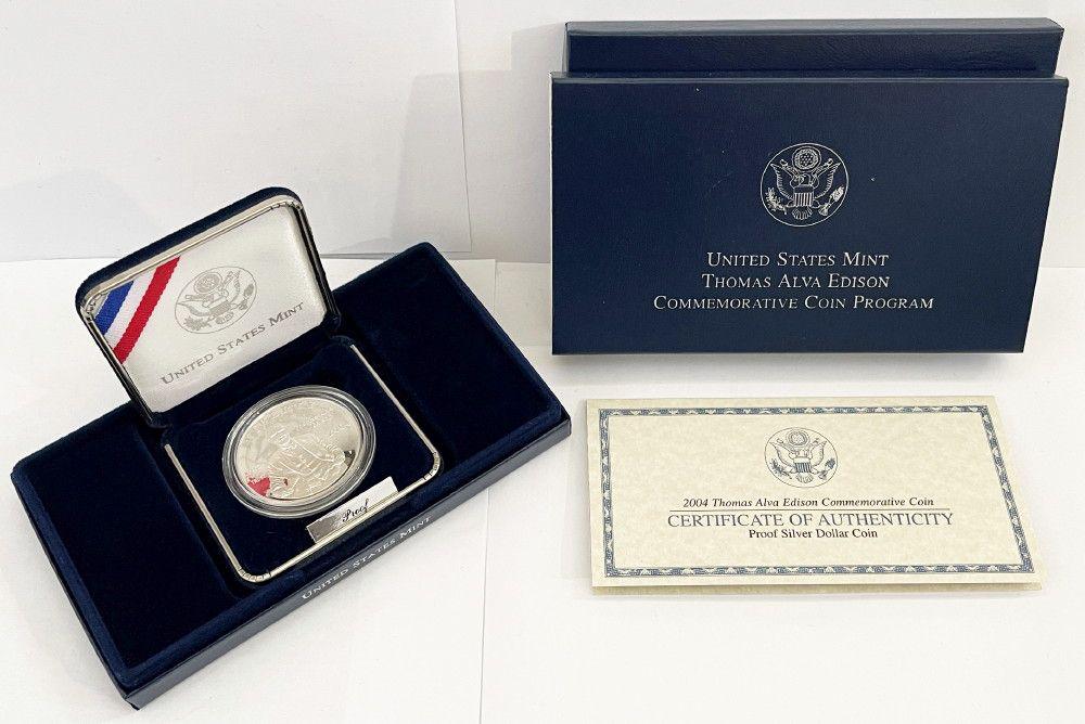2004 Thomas Alva Edison Commemorative Silver $1 (1 of 6)