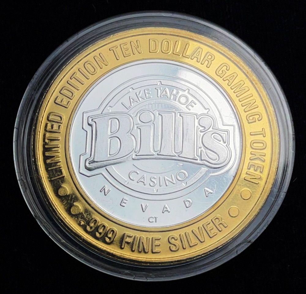 Rare Collectable Bill's .999 Silver $10 Gaming Coin (1 of 3)
