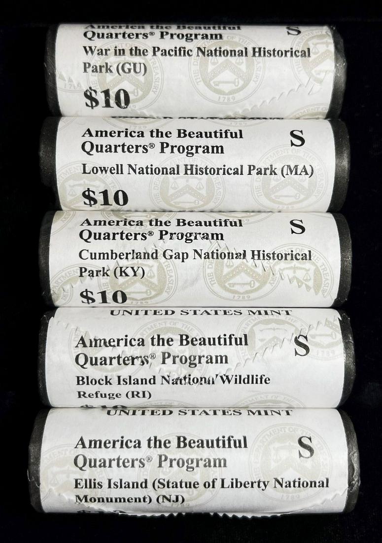 America The Beautiful "S" Mint Rare Quarters $50 Face (1 of 3)