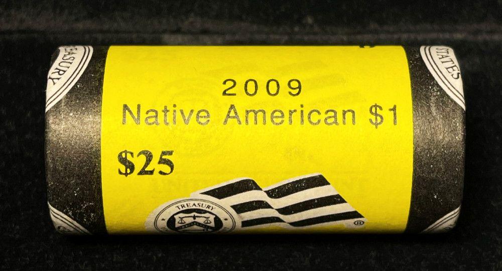 Rare 2009 Native American Dollar Roll of $25 (25 Coins) (1 of 3)