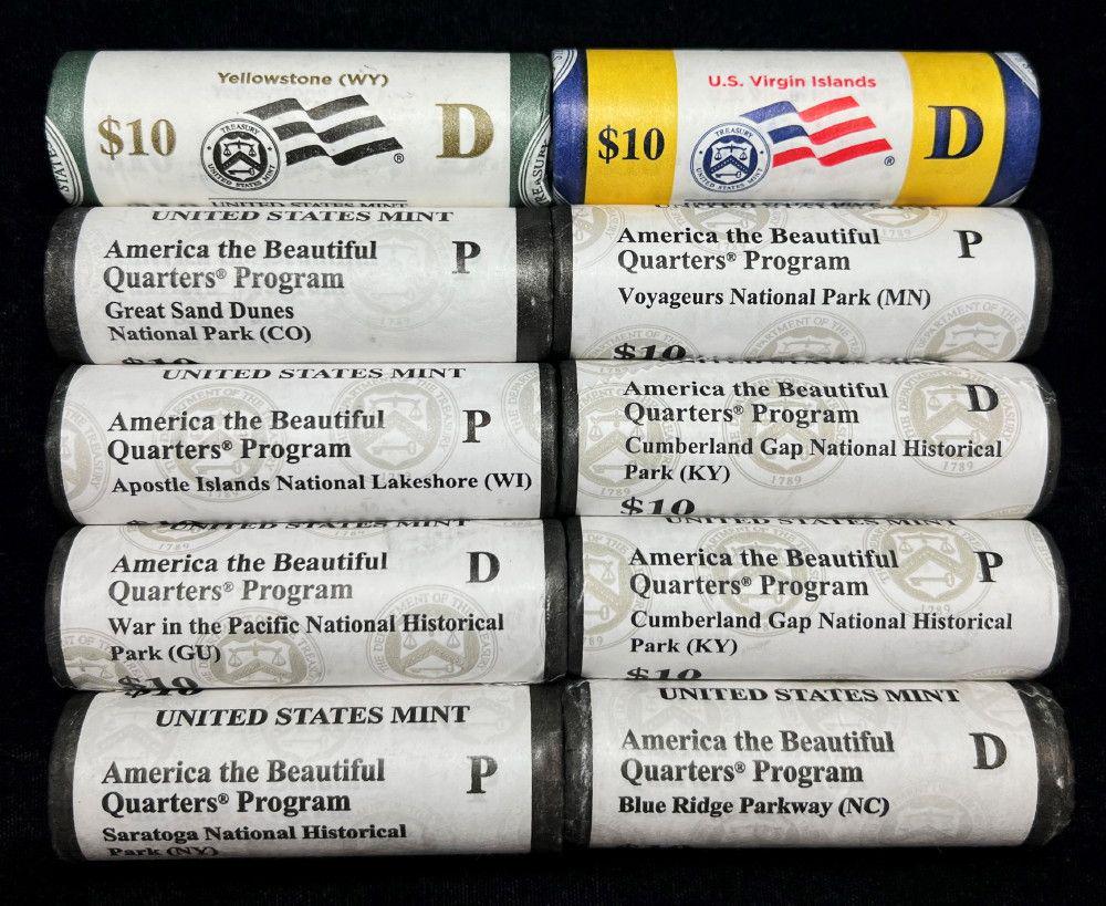 $100 Face Bank/Mint Wrapped Rare Quarters (1 of 3)