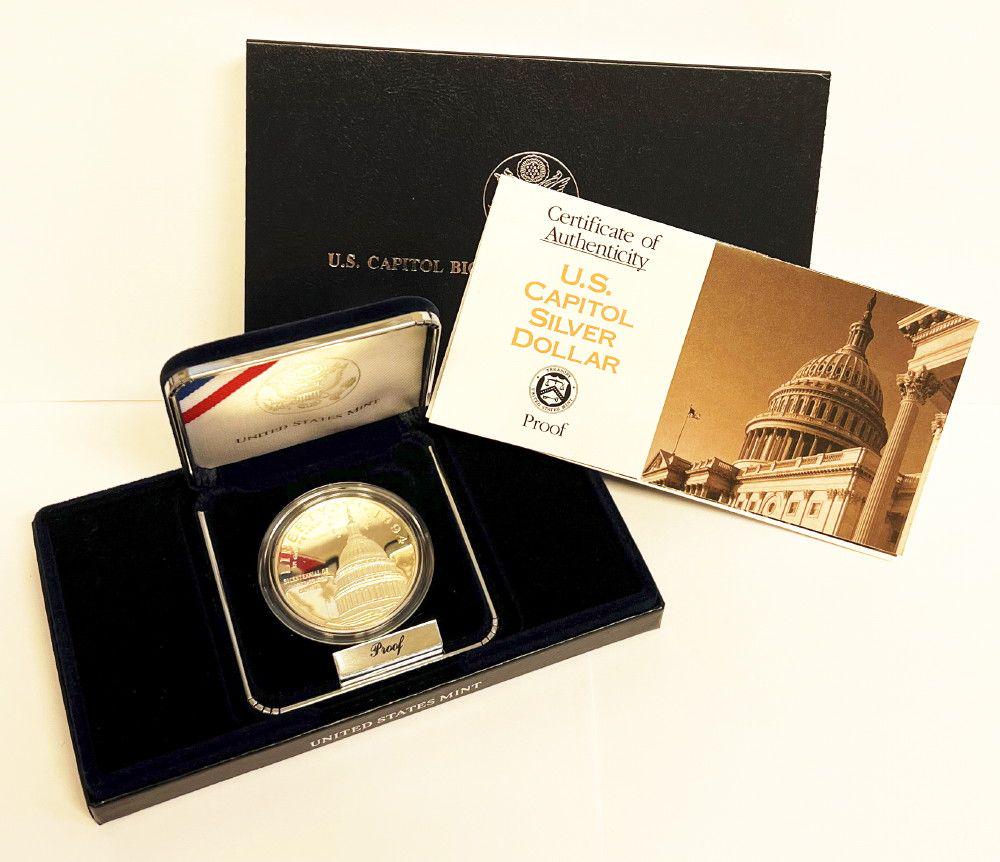 1994 U.S. Capitol Bicentennial Proof Silver Dollar OGP (1 of 6)