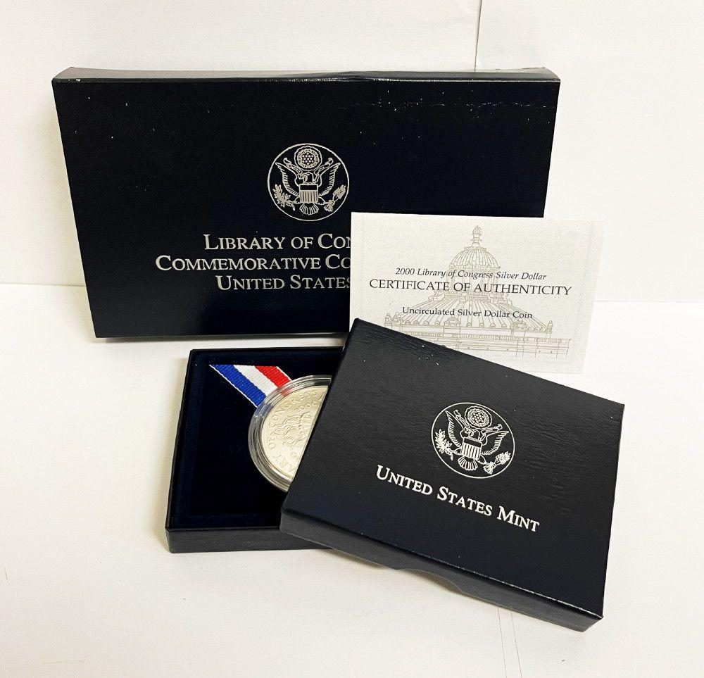 2000 Liberty Of Congress Commemorative US Mint Set OGP (1 of 3)