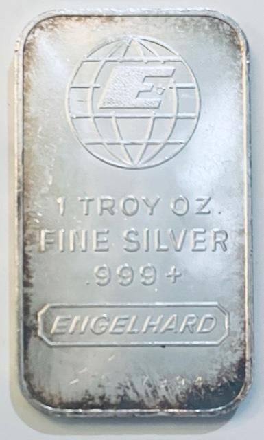 Vintage Engelhard Silver Bar 1 oz .999 (1 of 2)