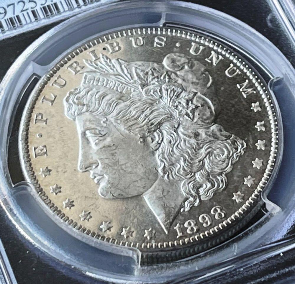 1898-O Morgan Silver Dollar PCGS MS63DMPL (1 of 5)