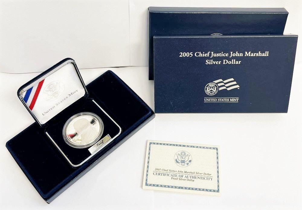 2005 Chief Justice John Marshall Silver $1 Set OGP (1 of 6)
