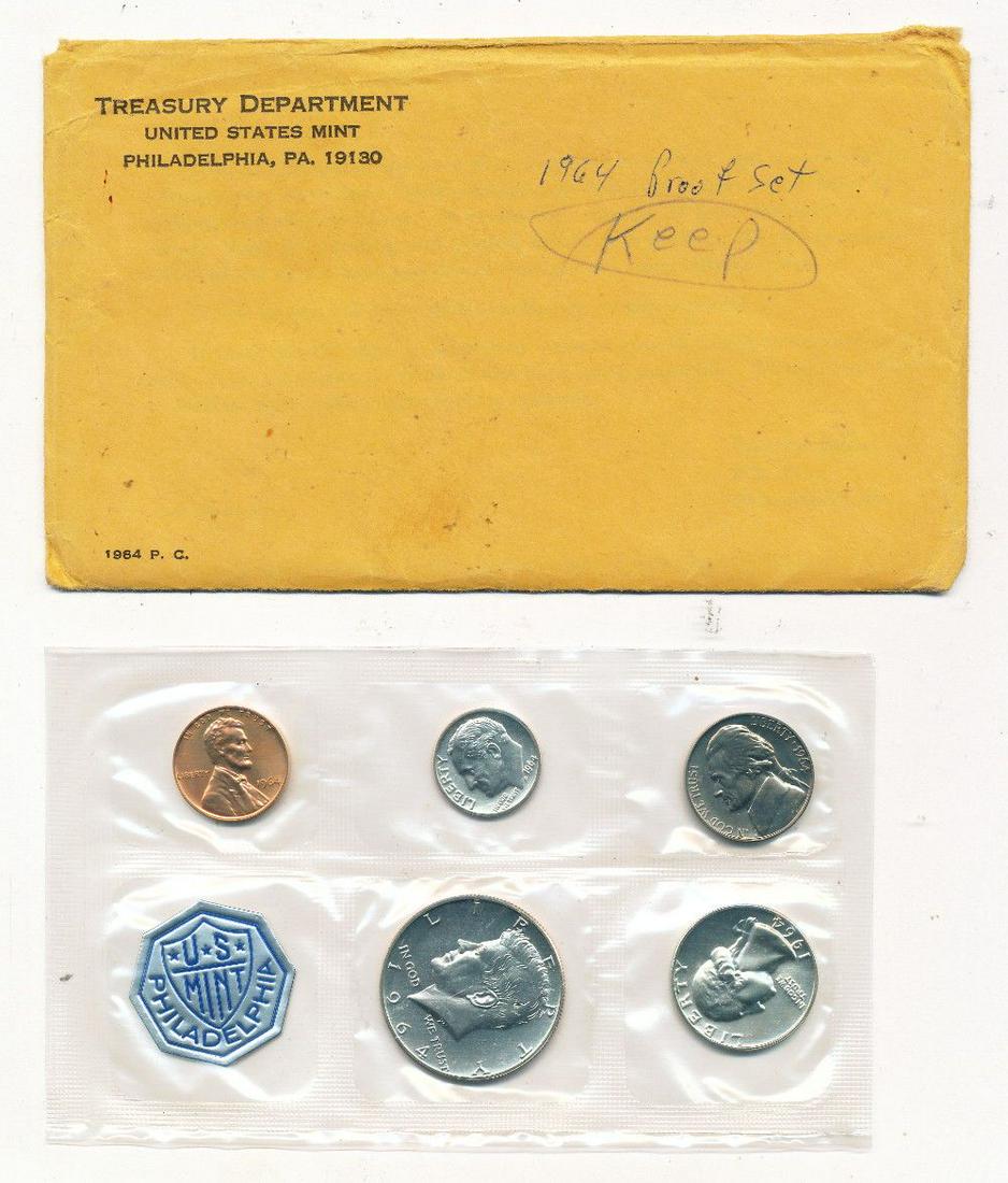 1964 US Mint Proof Set (5-Coin) (1 of 2)