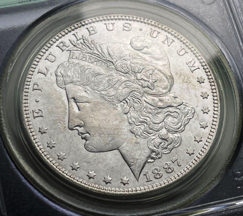 1887 Morgan Silver Dollar PCGS MS64 OGH (1 of 4)