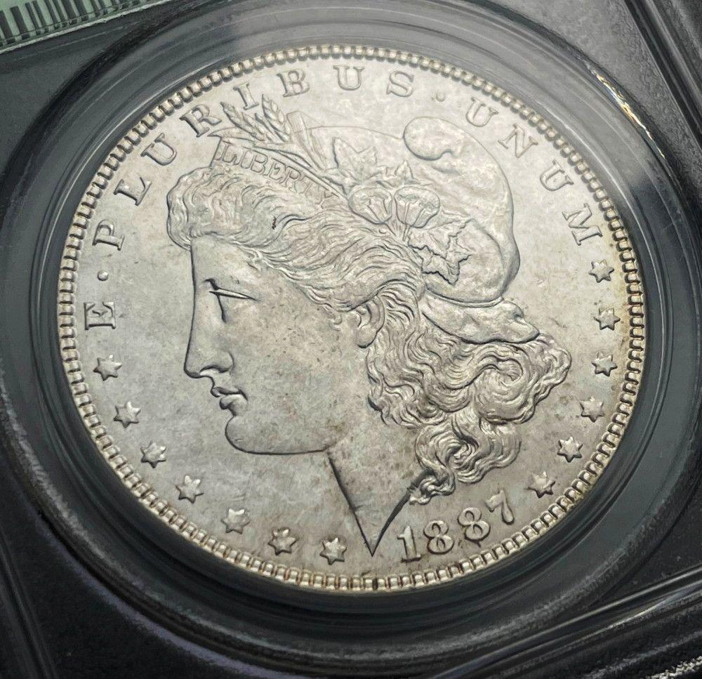 1887 Morgan Silver Dollar PCGS MS64 OGH (1 of 4)