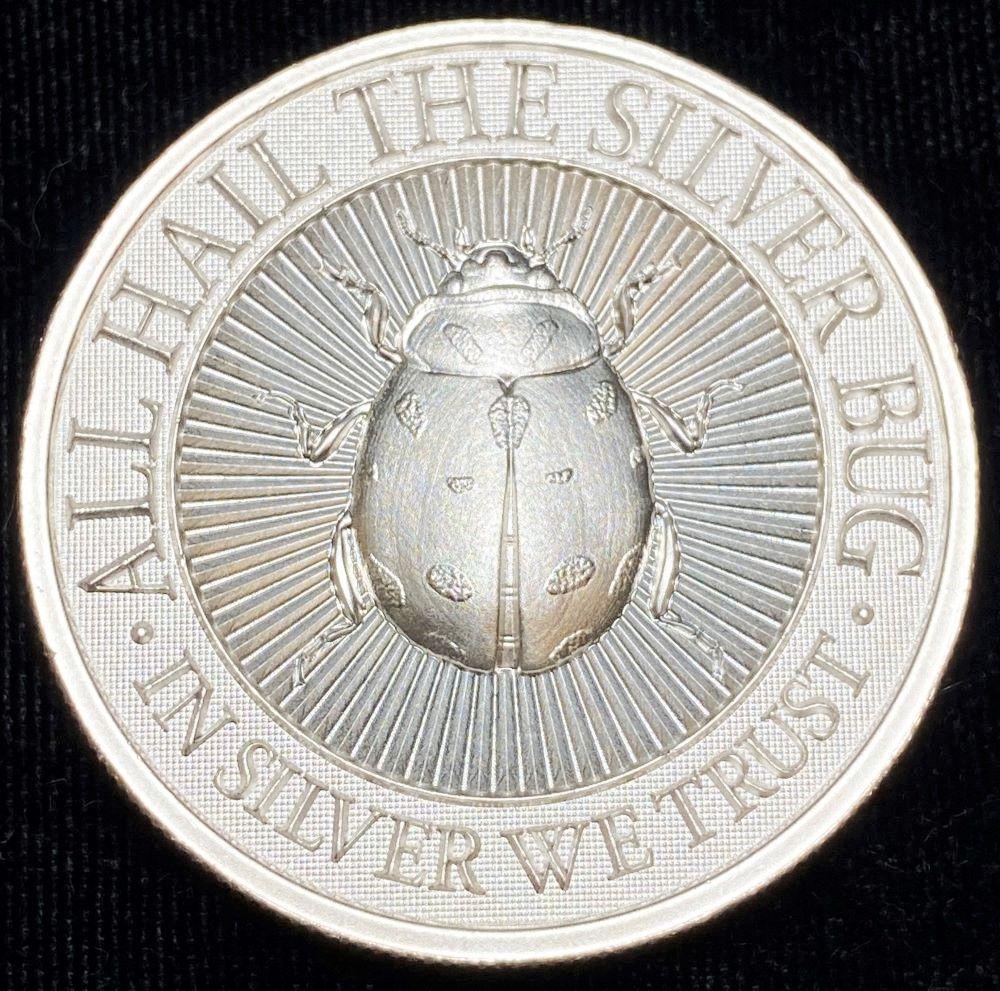 Intaglio Mint Lady Bug 2 oz Silver (1 of 3)