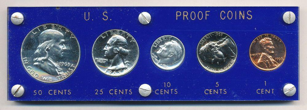 Exquisite 1963 U.S. Silver Proof Set (1 of 2)