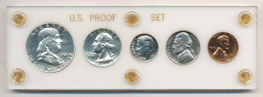 Exquisite 1961 U.S. Silver Proof Set (1 of 2)