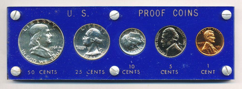 Exquisite 1961 U.S. Silver Proof Set (1 of 2)
