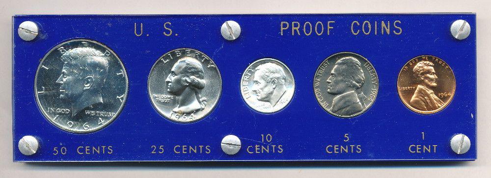 Exquisite 1964 U.S. Silver Proof Set (1 of 2)
