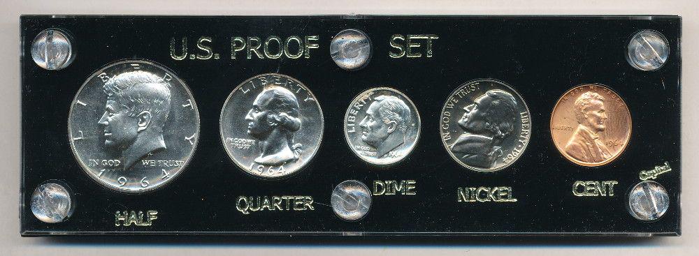 Exquisite 1964 U.S. Silver Proof Set (1 of 2)