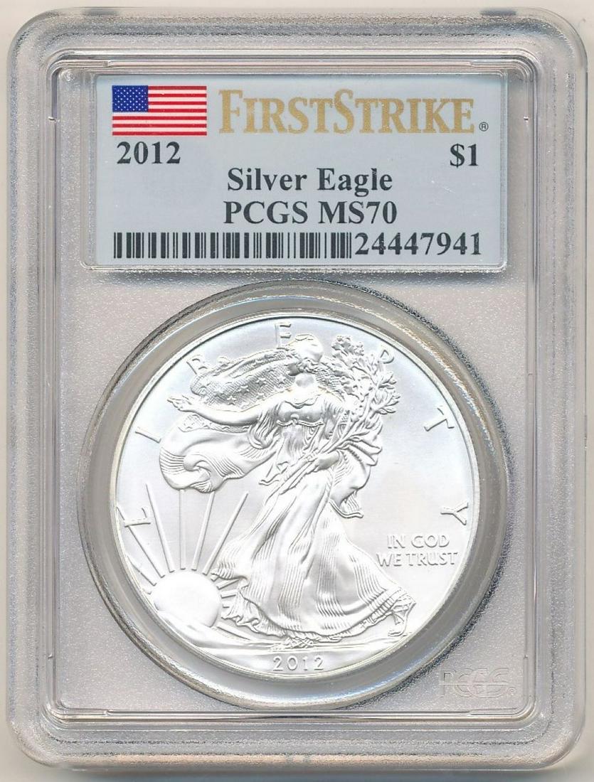 2012 American Silver Eagle PCGS MS70 (1 of 2)