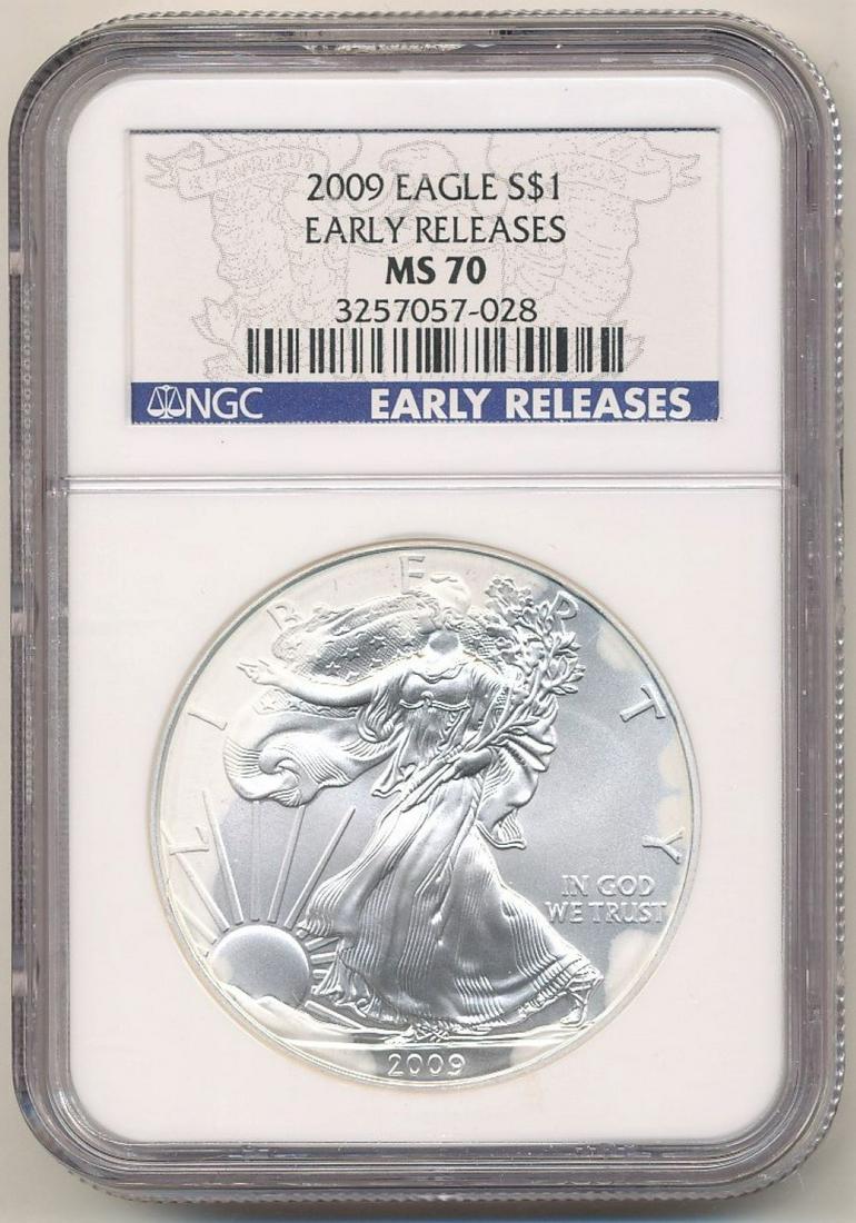 2009 Early Releases American Silver Eagle MS70 (1 of 2)