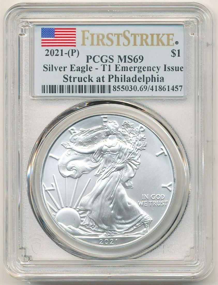 2021-P American Silver Eagle PCGS MS69 (1 of 2)