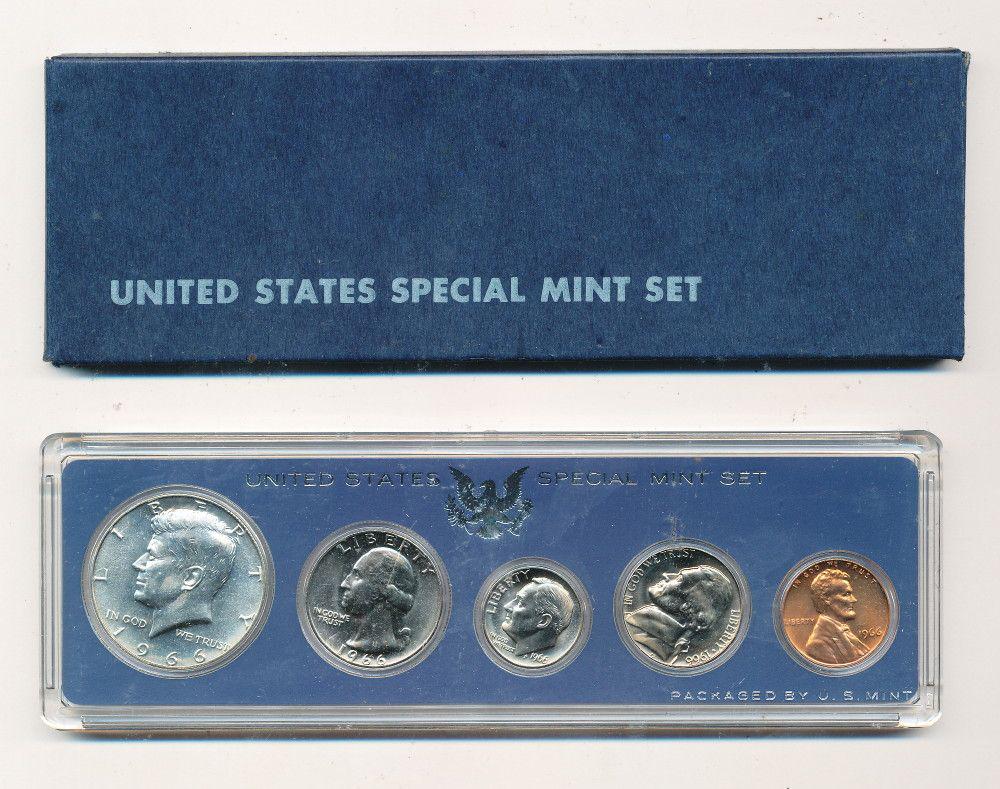 1966 US Special Mint (5-Coin) Set OGP (1 of 2)
