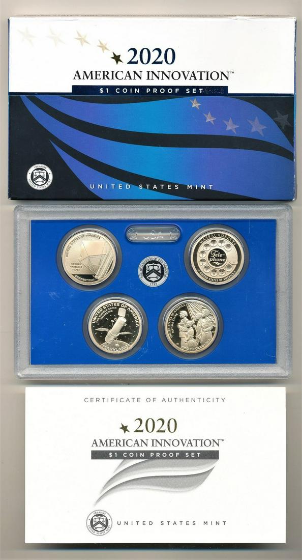 2020 US Mint 1$ coin Proof (4-Coin) Set (1 of 2)