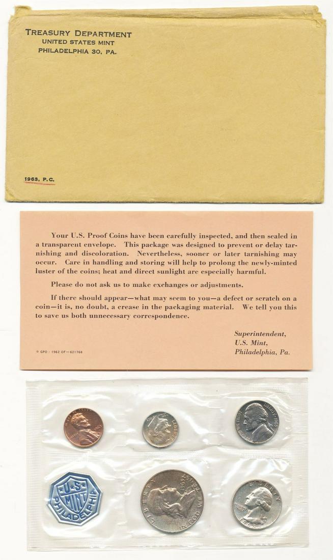 1963 US Mint Proof Set (5-Coin) OGP (1 of 2)