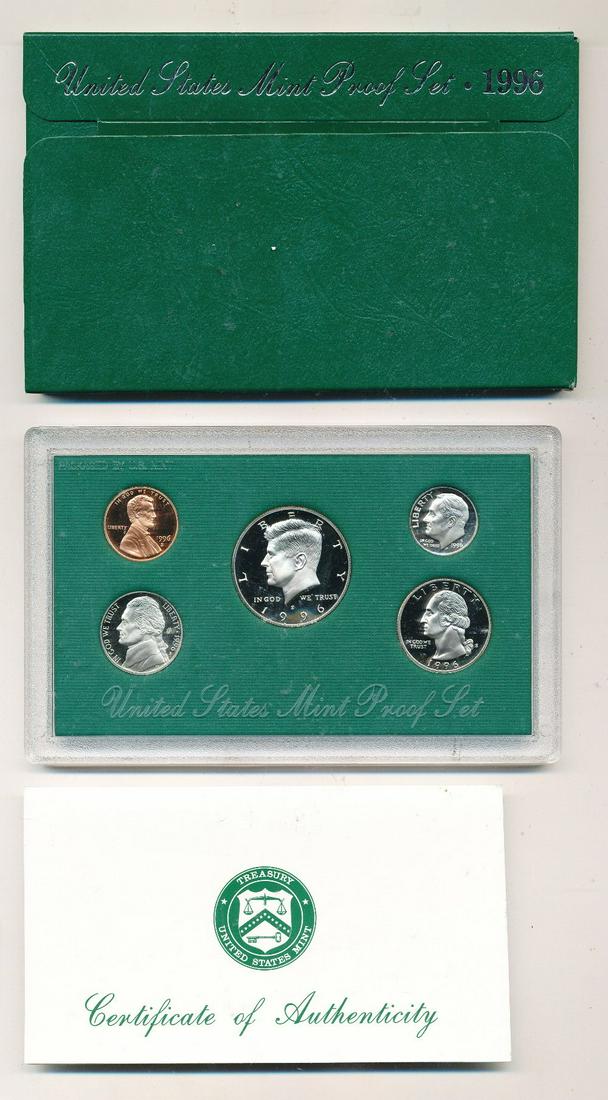 1996 US Mint (5-Coin) Proof Set OGP (1 of 2)