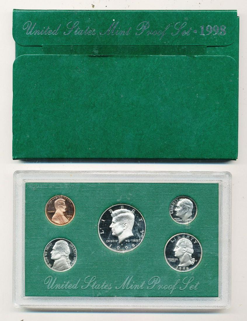 1998 US Mint (5-Coin) Proof Set OGP (1 of 2)