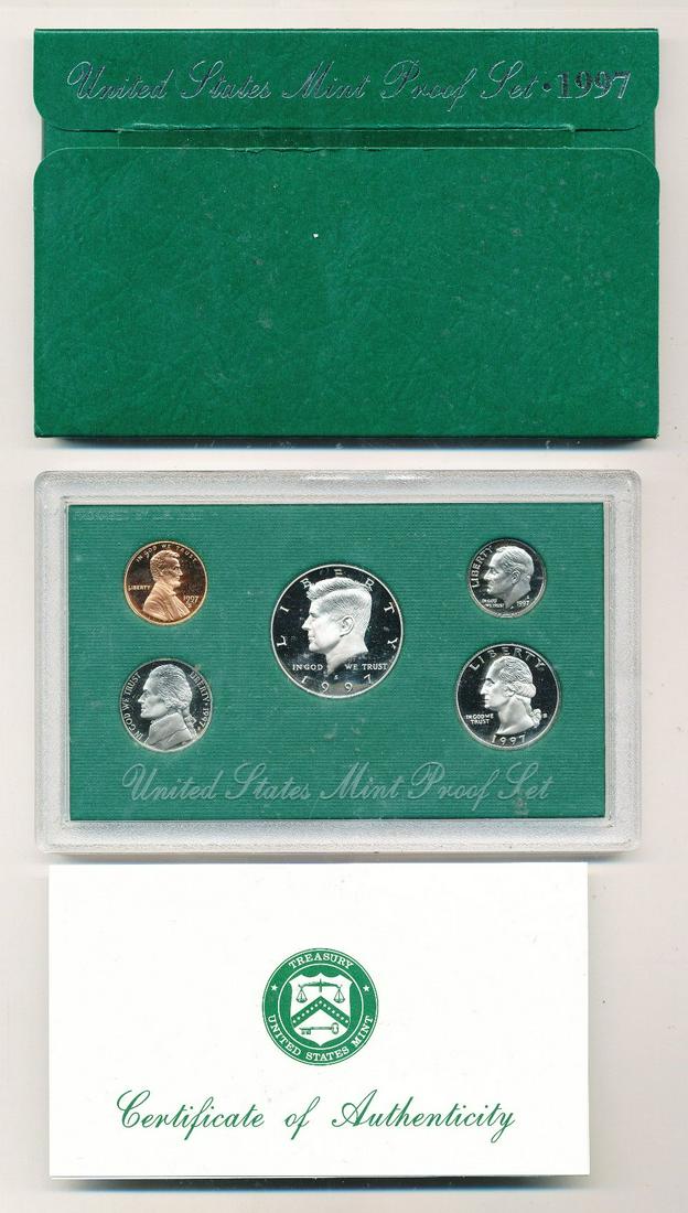 1997 US Mint (5-Coin) Proof Set OGP (1 of 2)