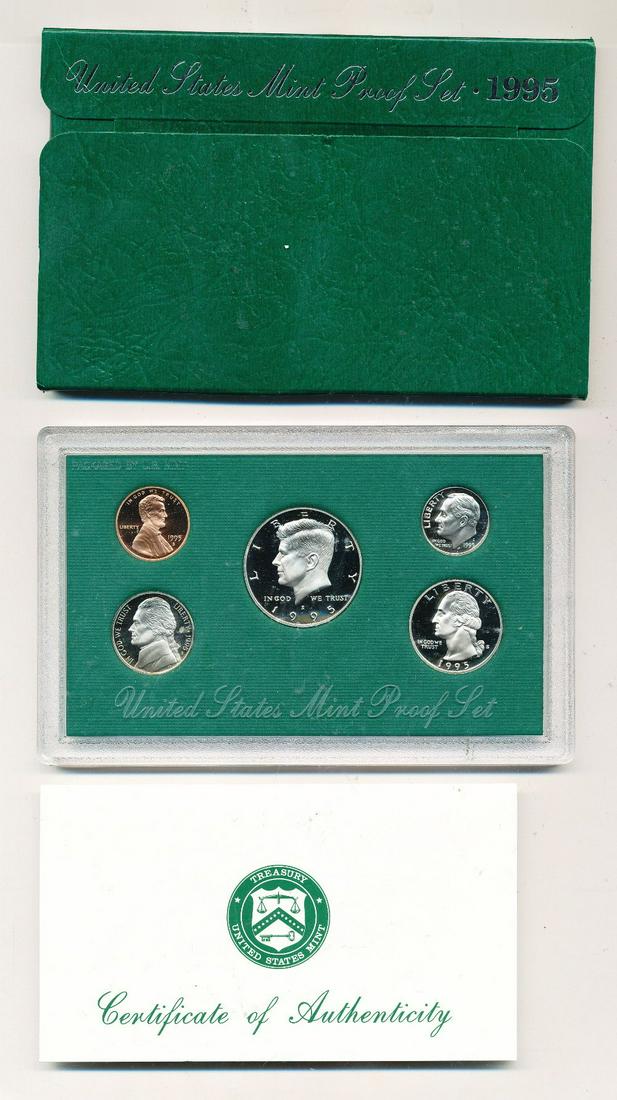 1995 US Mint (5-Coin) Proof Set OGP (1 of 2)