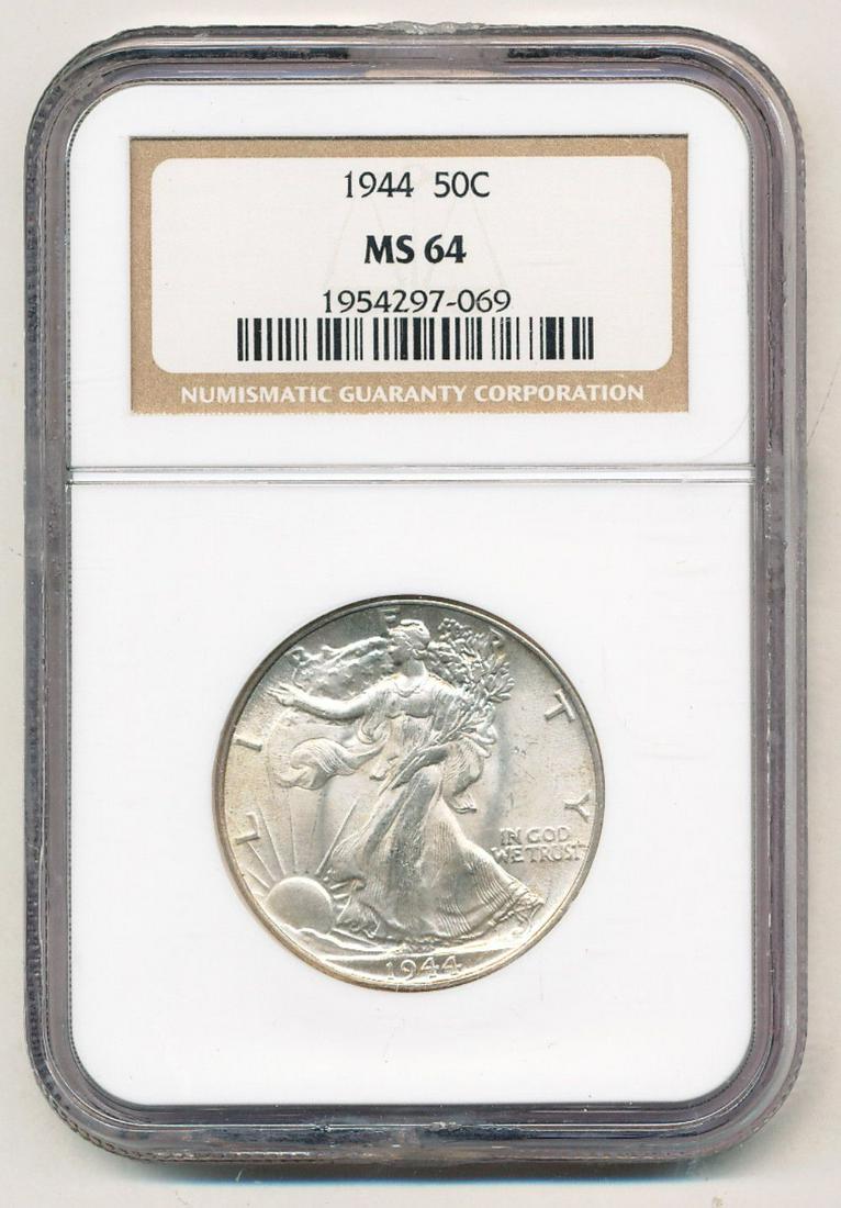 1944 Walking Liberty Silver Half Dollar NGC MS64 (1 of 2)