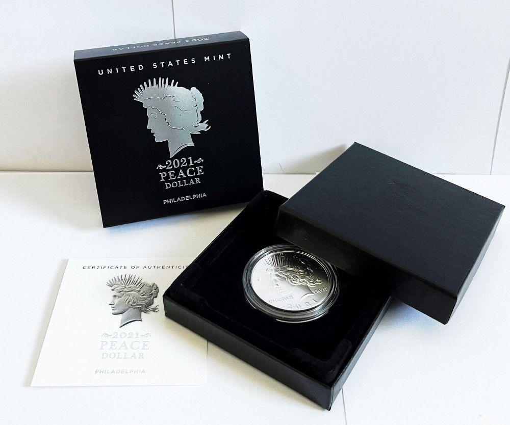 2021-P Peace Silver Dollar Set OGP (1 of 3)