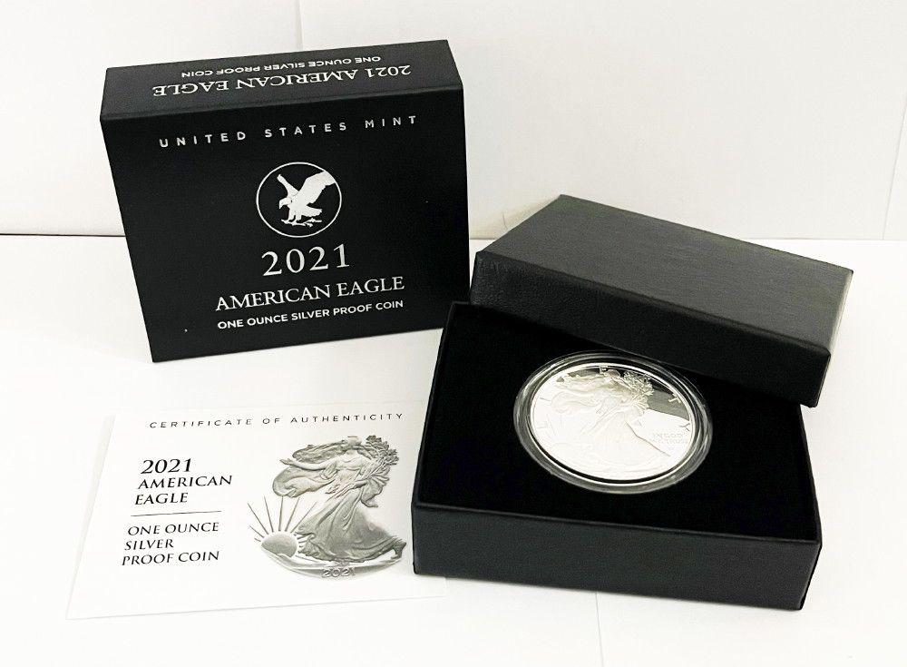 2021-S Proof American Silver Eagle Set OGP (1 of 3)