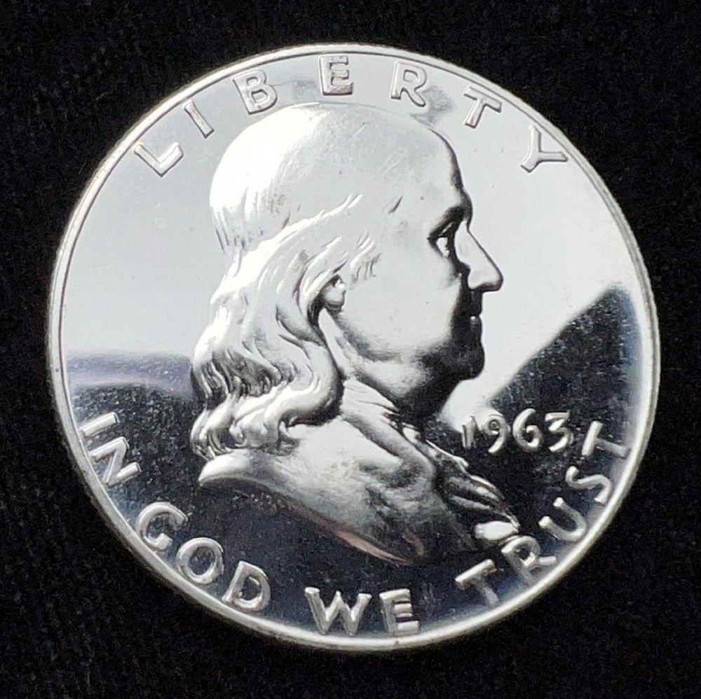 Proof 1963 Silver Franklin Half Dollar (1 of 4)