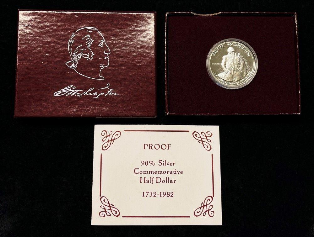 1982 George Washington Proof Silver Commem. 50c Set (1 of 3)