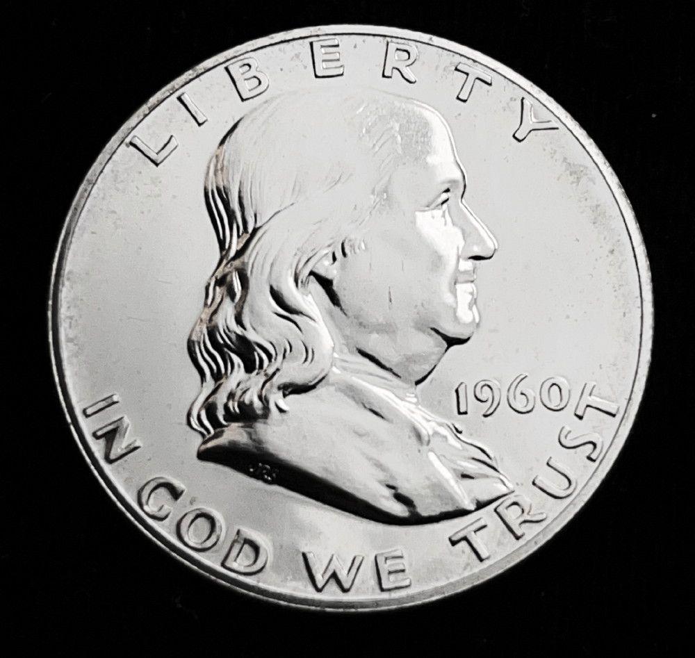 Proof 1960 Silver Franklin Half Dollar (1 of 4)