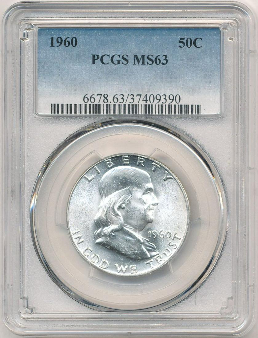 1960 Silver Franklin Half Dollar PCGS MS63 (1 of 4)