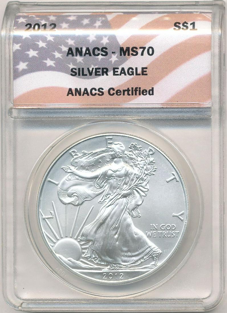 2012 American Silver Eagle ANACS MS70 (1 of 4)