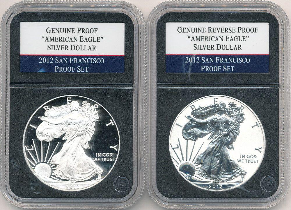 2012-S Set (2-coins) American Silver Eagles Proof 69 (1 of 6)