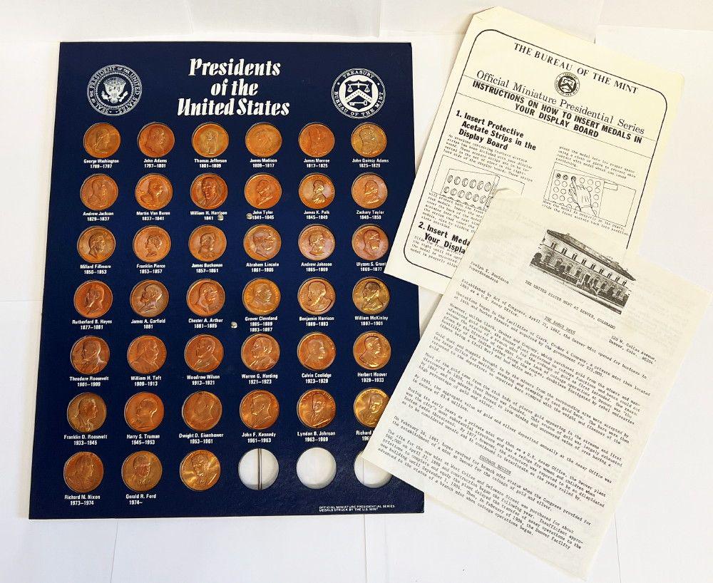 Presidents Of The United States Medals (39 Medals) (1 of 12)