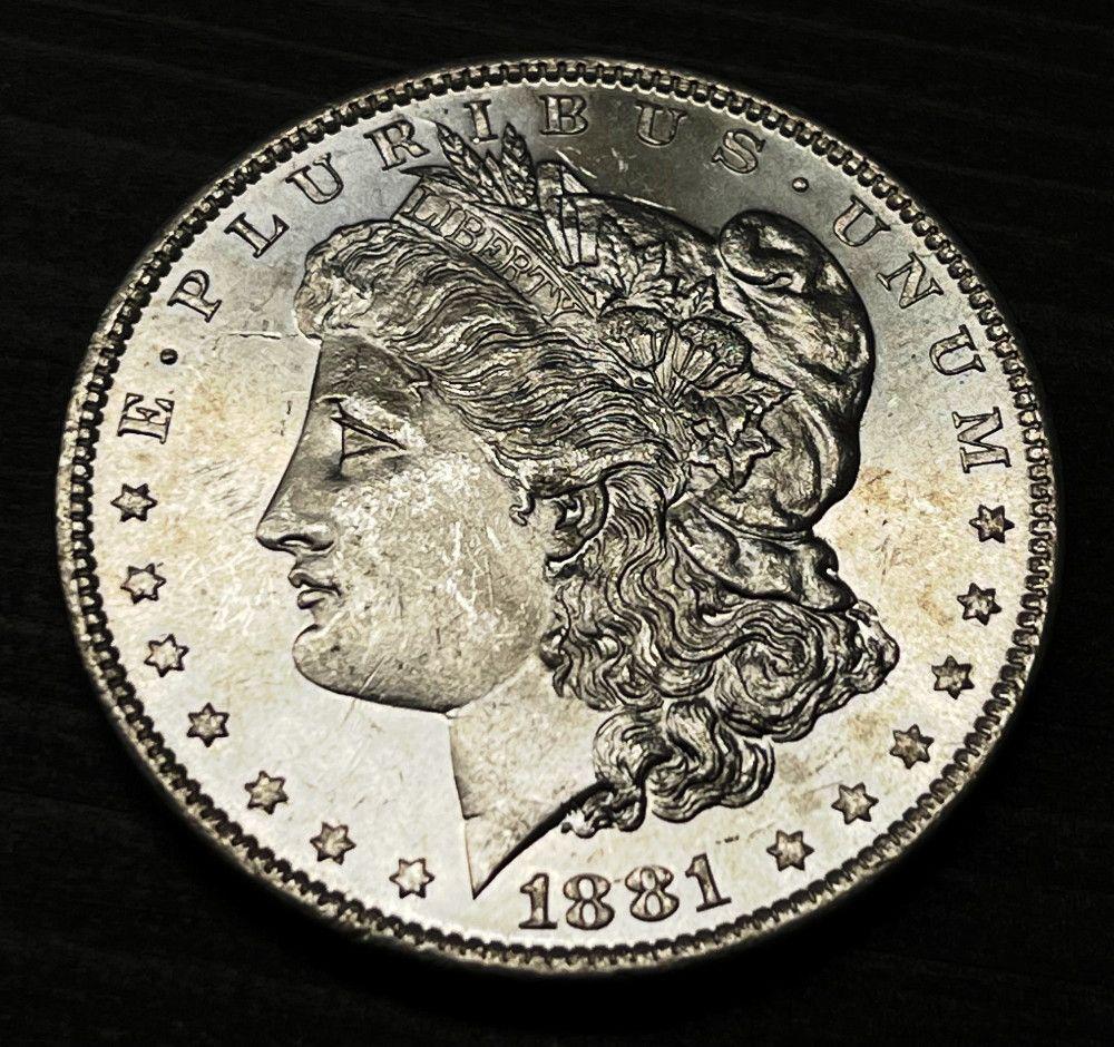 1881-O Morgan Silver Dollar MS63 PL (1 of 3)