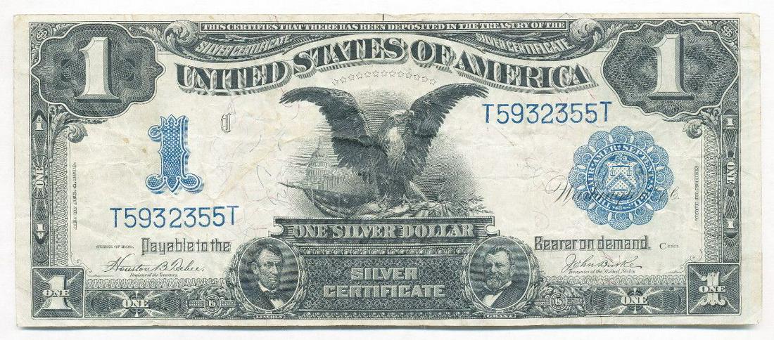 1899 Silver Certificate Large Size Black Eagle $1 Note (1 of 5)