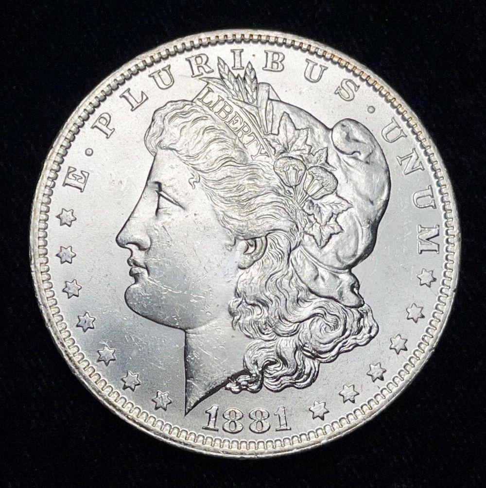 1881-O Morgan Silver Dollar MS63 or Above (1 of 2)