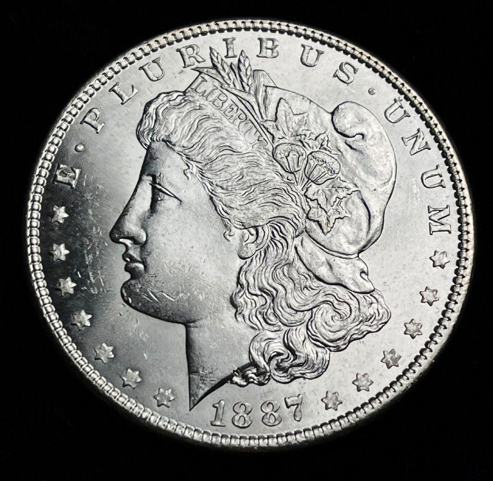 1887 Morgan Silver Dollar MS64 or Above (1 of 2)
